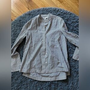 Derek Lam 10 Crosby Striped Button Down Shirt Flare Sleeves Size 8